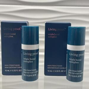Living Proof Triple Bond Complex 10mL /0.33oz Hair Strengthener - Set Of 2